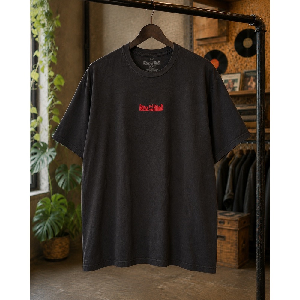 Boyz N The Hood Embroidered Logo Graphic T-Shirt Black XL Movie Tee Mens